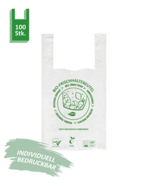 Sackerl aus Biokunststoff im 100er Pack