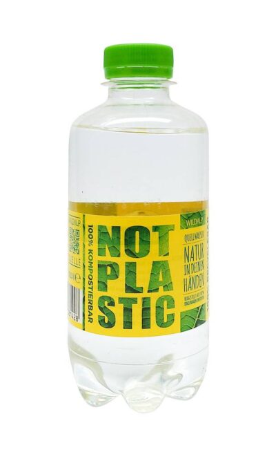 Plastikfreier* Trinkgenuss - Die Flasche des NOT PLASTIC WATER von Wildalp 330ml