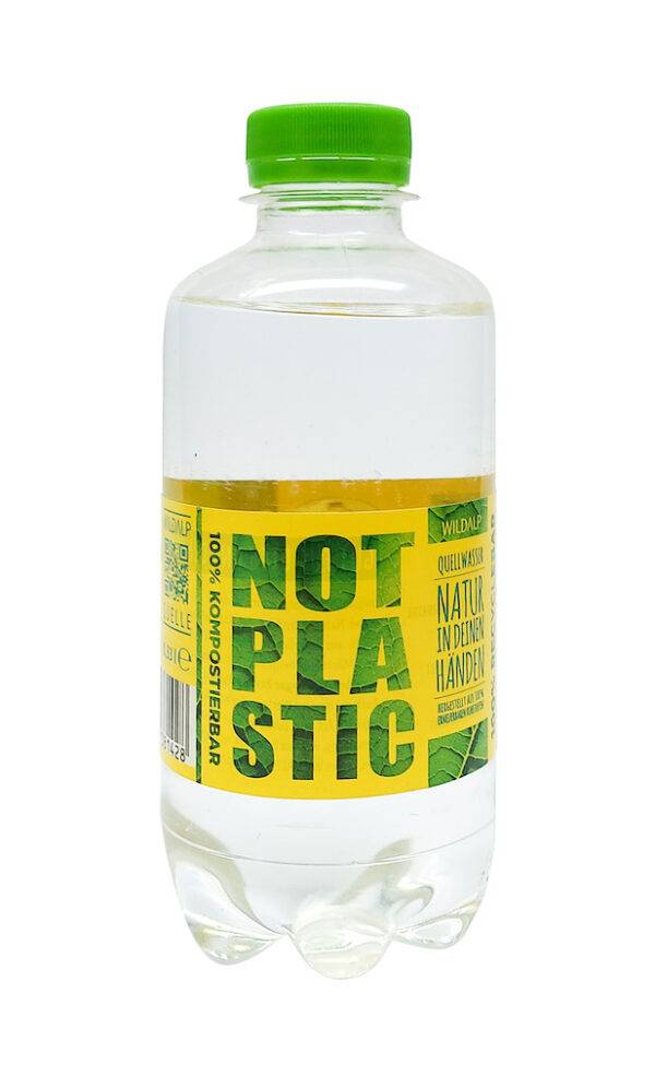 Plastikfreier Trinkgenuss - NOT PLASTIC WATER Wildalp 330ml