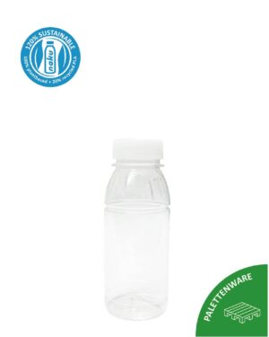 NaKu PLA rPLA Bioflasche 250ml kompostierbar und recyclebar - Palettenware
