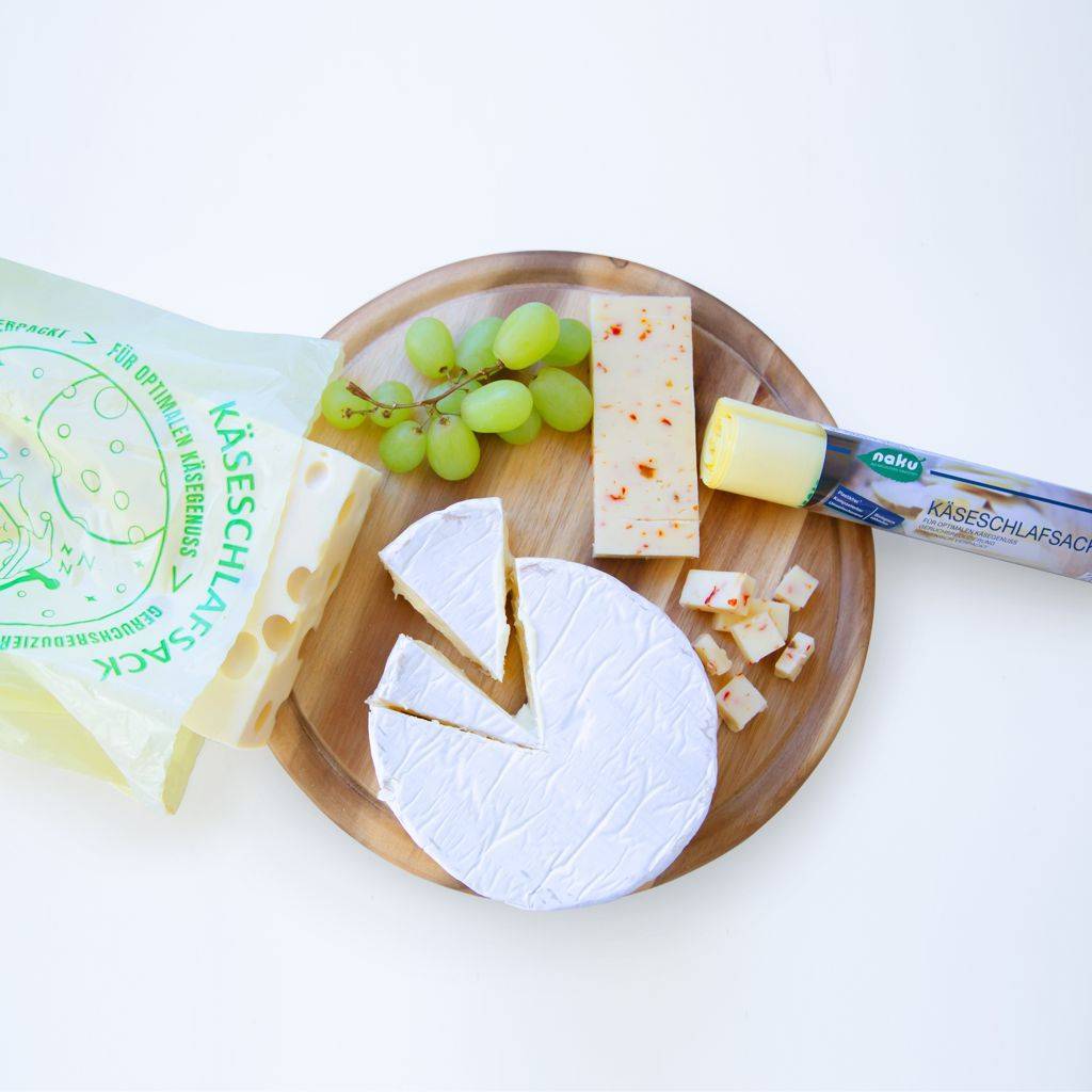 NaKu Käseschlafsack aus Biokunststoff mit Käse