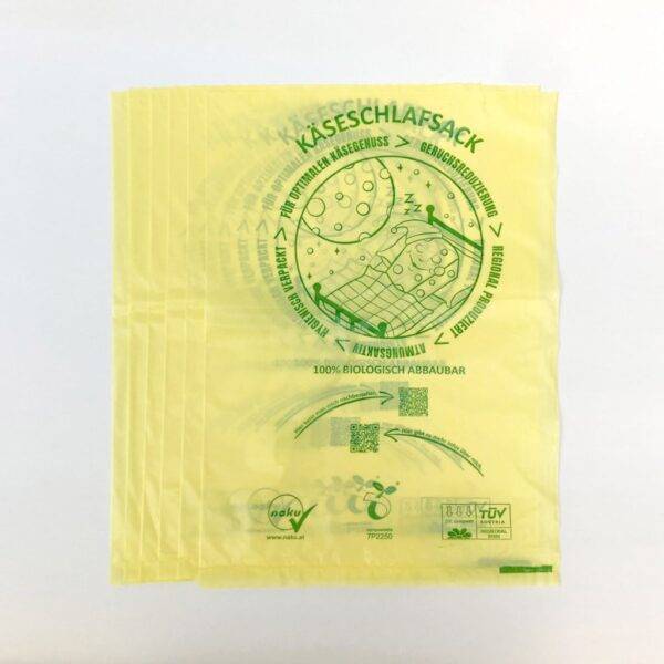 NaKu Käseschlafsack aus Biokunststoff aufgefächert