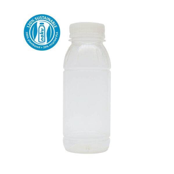 NaKu PLA-Flasche Biokunststoffflasche Bioflasche 250ml zu 120% nachhaltig