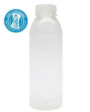 NaKu PLA-Flasche Biokunststoffflasche Bioflasche 500ml zu 120% nachhaltig