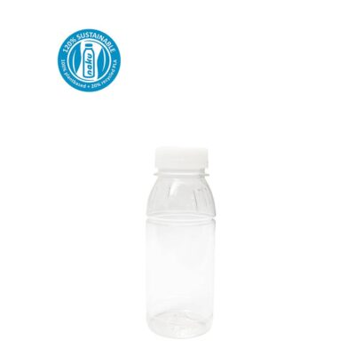 NaKu PLA rPLA Bioflasche 250ml ist kompostierbar und recyclebar