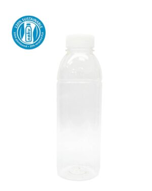 NaKu PLA rPLA Bioflasche 500ml kompostierbar und recyclebar