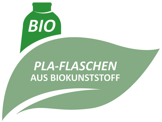 NaKu Bio-Flasche aus Biokunststoff PLA rPLA kompostierbar & recylcebar