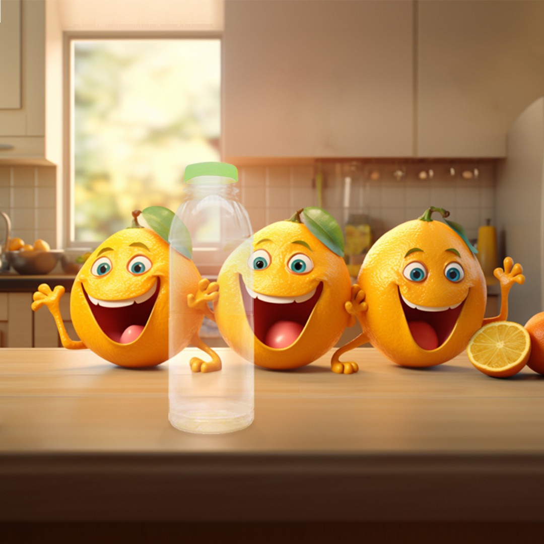 Die Kompostierbare NaKu Bioflasche aus PLA für Getränke und Nahrungsergänzungsmittel