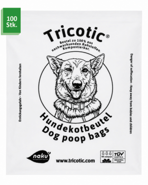 <b>Tricotic® Hundekotbeutel - kompostierbar aus nachwachsenden Rohstoffen 100er Sparpack</b>