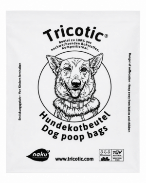 <b>Tricotic® Hundekotbeutel - kompostierbar aus nachwachsenden Rohstoffen 100er Sparpack</b>